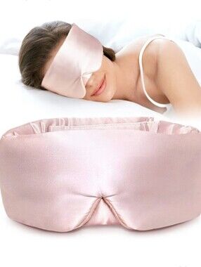 Nwt! LitBear 100% Pure Mulberry Silk (22 Momme) Anti Aging Sleeping Mask, Pink🩷